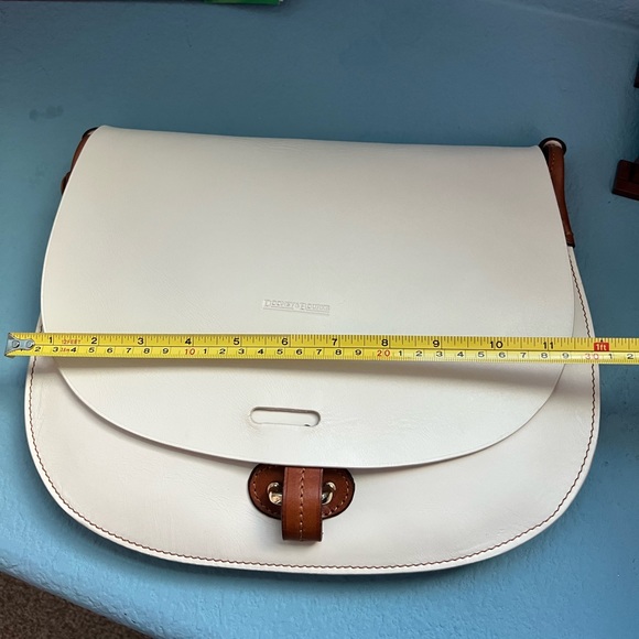 Dooney and Burke Cream and Tan purse - Picture 6 of 13